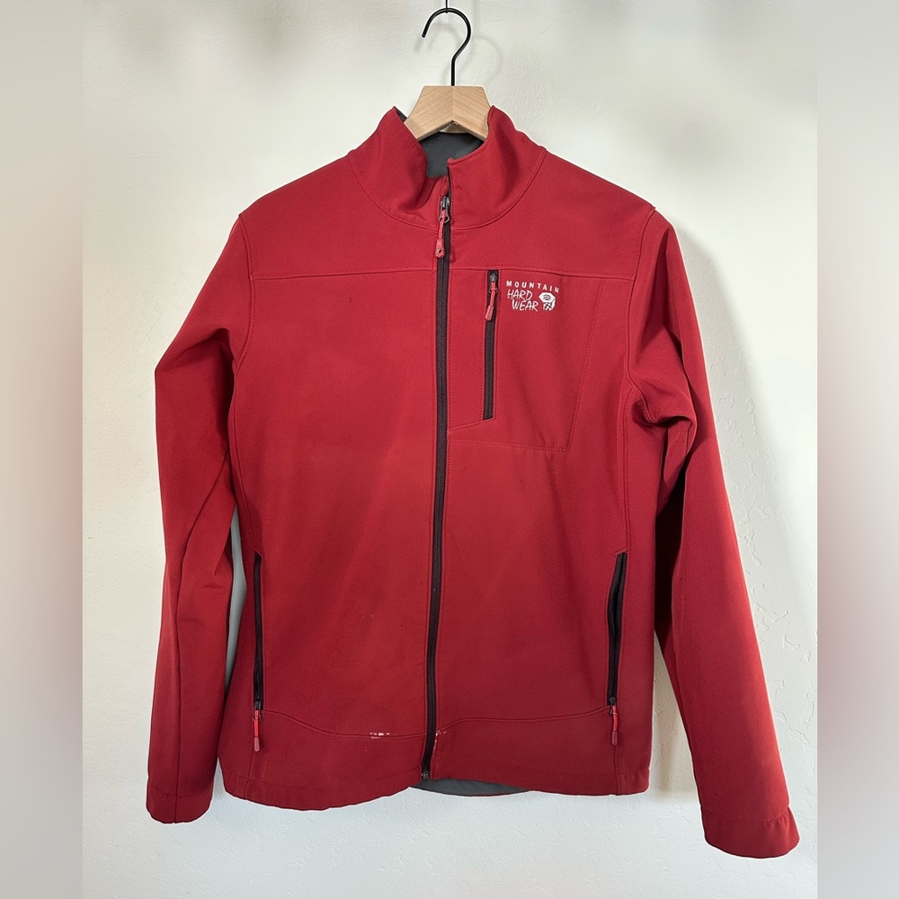 Mountain Hardwear Men’s Red Softshell Jacket